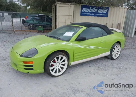 2001 Mitsubishi Eclipse Spyder Gt z USA, uszkodzony, nr VIN 4A3AE55H21E006319